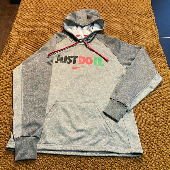 Nike Therma-Fit "Just Do It" Pullover Hoodie Wom M - Picture 1 of 12